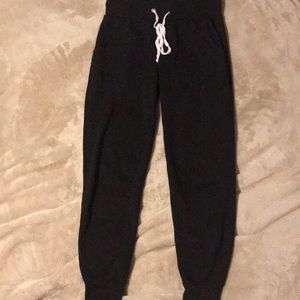 black joggers